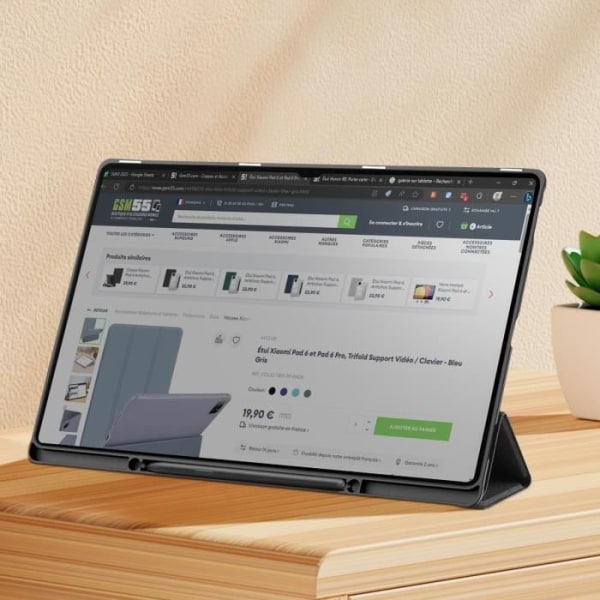Fodral för Samsung Galaxy Tab S9 Ultra - DUX DUCIS - Domo-serien - Video Stöd - Svart Svart