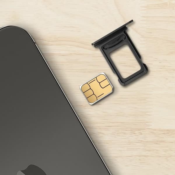 SIM kortskuffe - iPhone - 13 Pro Max og 13 Pro - Sort - Grafit - Kompatibel med Nano SIM Grafit