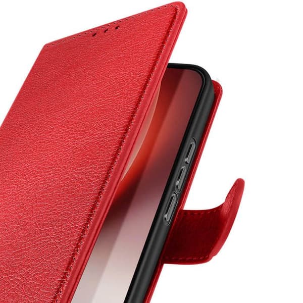 Chesterfield Series Folio-etui til Honor Magic 8 Lite med stativfunktion, rød Röd