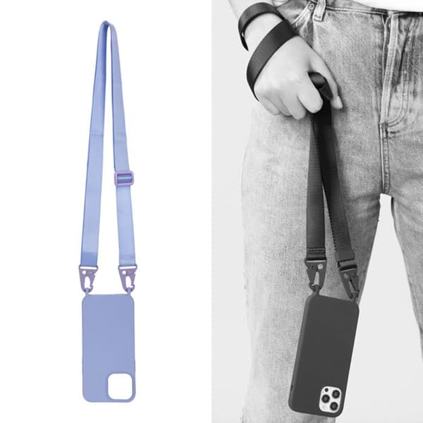 Ultrastark mobilskal för iPhone 13 Pro Max med karbinhake, Lavendel Lavendel