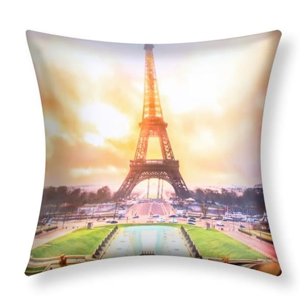 2 kpl Tyynynpäällisiä 40x40 cm Moderni Eiffel-torni -kuvio Flerfärgad