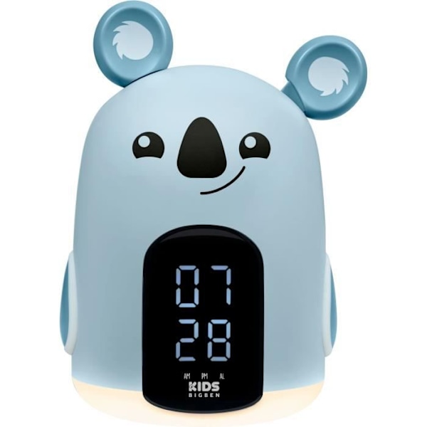 Väckarklocka & Nattlampa Coco le koala - BIGBEN - 3 melodier - Justerbar ljusstyrka - Tidsvisning grå