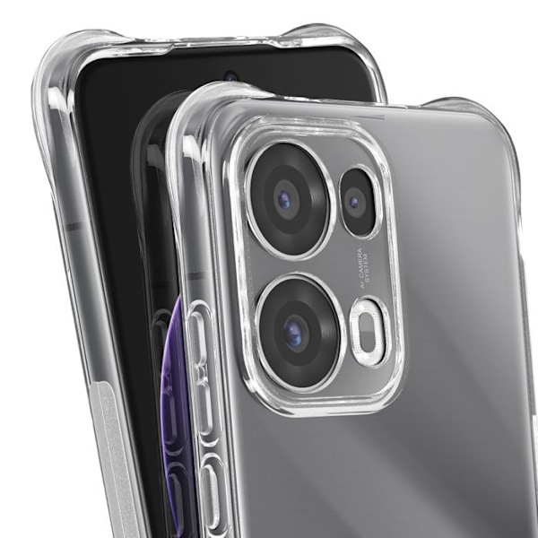 Coque til Oppo Reno 13 Pro Stødabsorberende med forstærkede hjørner Gennemsigtig Vit