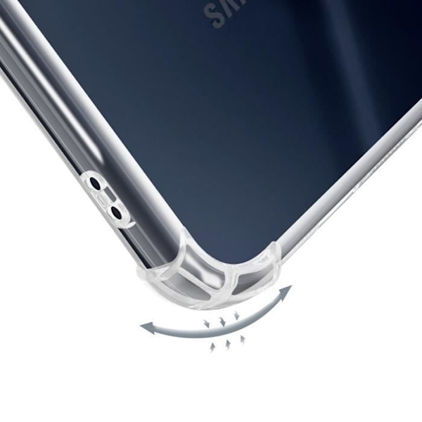 Samsung Galaxy A16:n iskunkestävä, joustava suojakuori, vahvistetut kulmat, läpinäkyvä Transparent