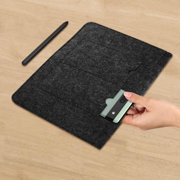 Pussi - AVIZAR - Musta - Huopa - 13" - Soft Touch Svart