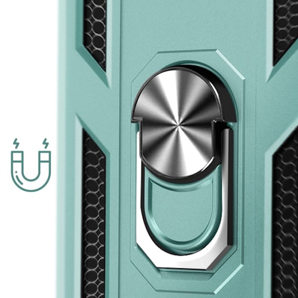 iPhone 16e Hybridi Kuori Magneettinen Tukirengas Vihreä Grön
