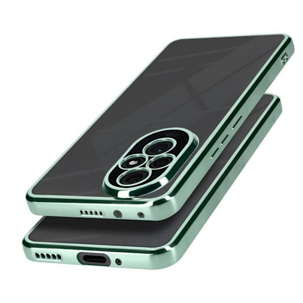 Kotelo Honor 200 Prolle läpinäkyvä selkä vihreä Chrome Effect Contour Transparent, Kromatisk Grön