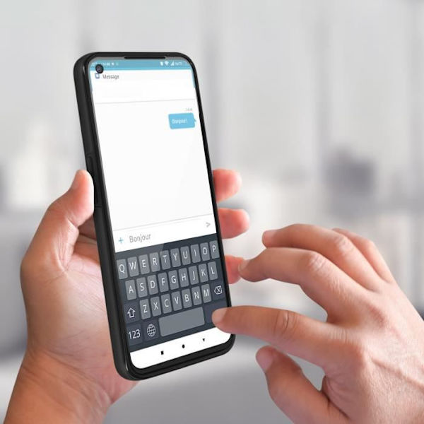 360° beskyttelsescover - AVIZAR - Oppo A54 5G og A74 5G - Fleksibel - Mat - Ultra-holdbar Svart