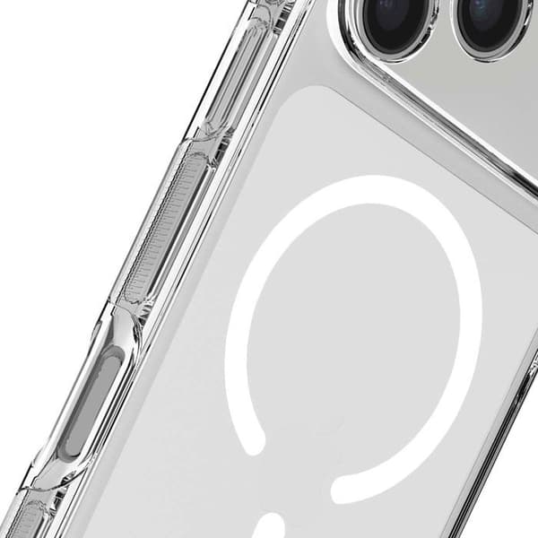MagSafe Cover - DECODED - iPhone 17 Pro - Hybrid - Stødabsorberende - Gennemsigtig Vit