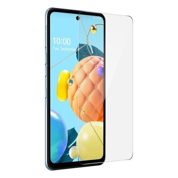 Skärmfilm LG K52 / K62 härdat glas 9H Anti-fingeravtryck Transparent Vit Vit