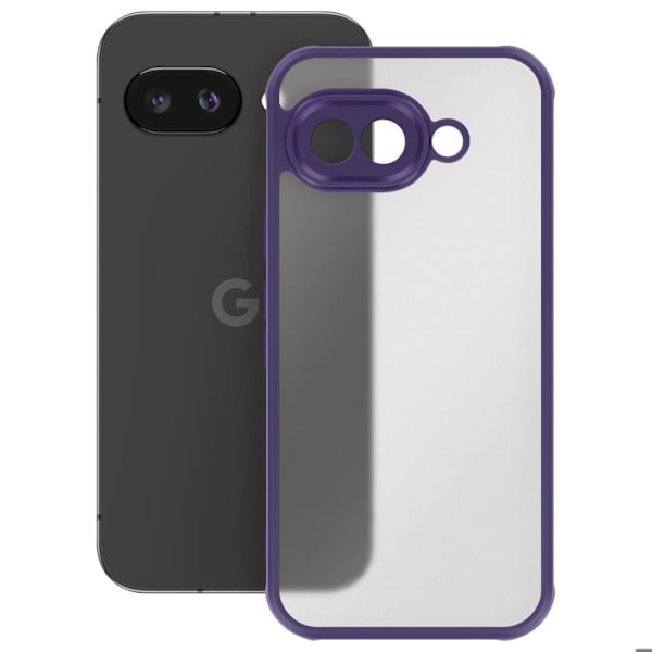 Suoja Google Pixel 9a:lle iskunkestävä vahvistetuilla kulmilla, violetti Lila
