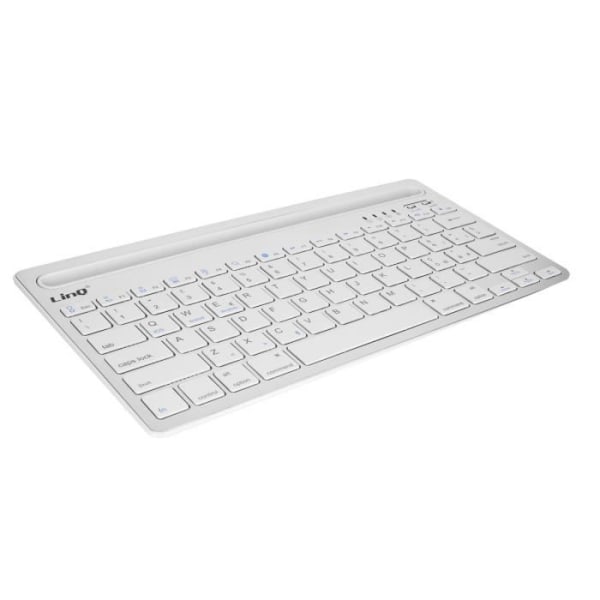 Trådløst tastatur - LinQ - QWERTY - Hvid - Kompatibel med iOS/Android/Windows - USB C