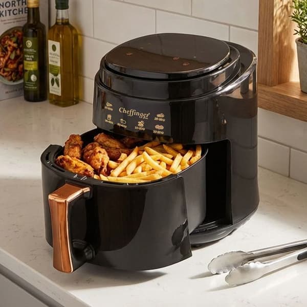 Luftfritös - CHEFFINGER - Cheffinger - 8 L - 1400 W - Pekskärm Svart