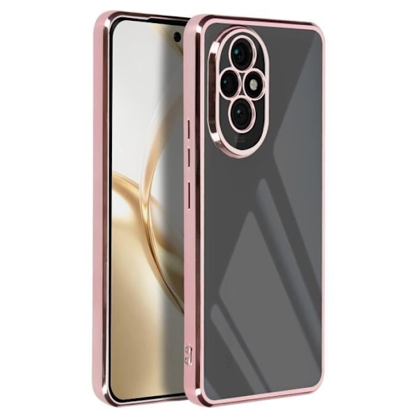 Fodral till Honor 200 Pro Transparent Back Contour Chrome Effect Rosa Champagne Rosa