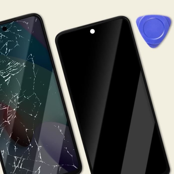 Näyttö Xiaomi Redmi 10 2022 LCD + kosketuslasi + Xiaomi harmaa runko Grå