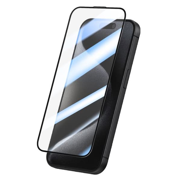 iPhone 15 Pro:n 0,40 mm:n Karkaistu Lasisuoja Musta Svart