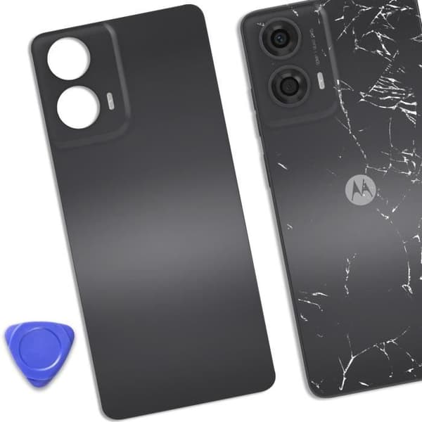 Udskiftningsbatteridæksel til Motorola Moto G24 Sort