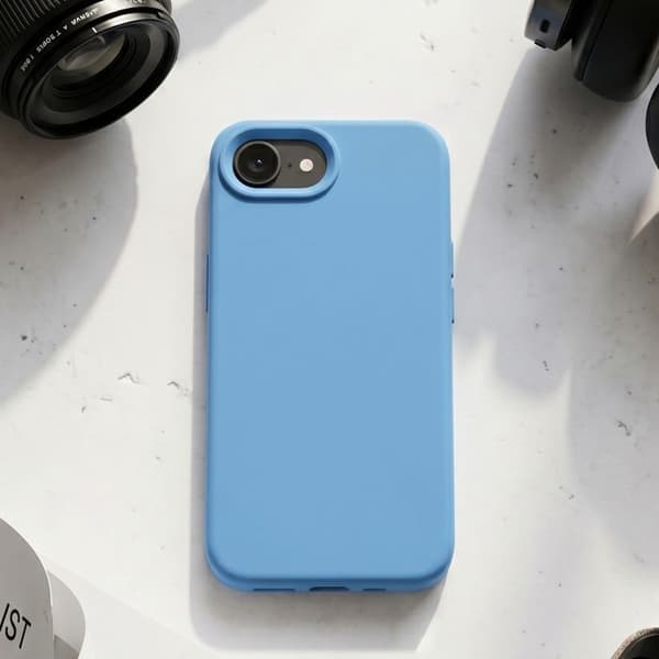 MagSafe-skal för iPhone 16e i silikon, Velvet Smoothie Tactical Blå Blå