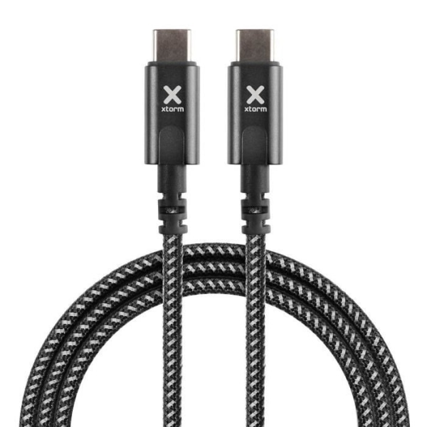 USB Type C - USB-C Virtalähde 100W lataus-/synkronointikaapeli 2m Xtorm Black