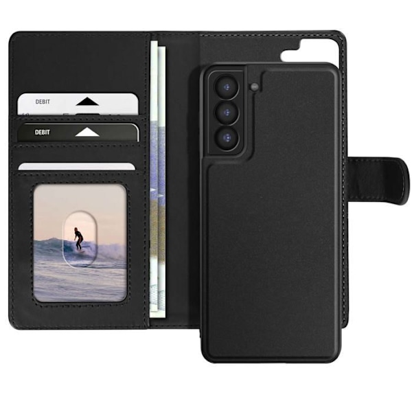 Etui til Samsung Galaxy S21 Aftagelig Coque Mayaxess Sort Svart