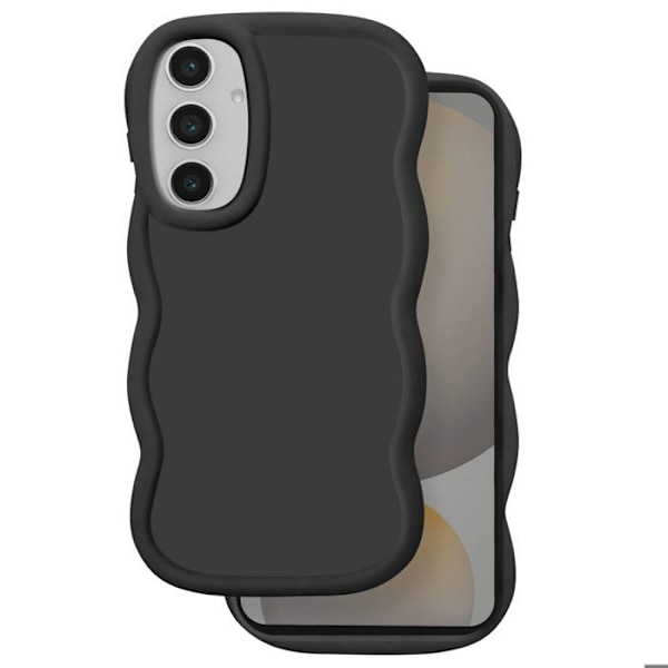 Coque för Samsung Galaxy S24 FE Silikon Chockresistente serien Candy Svart Svart