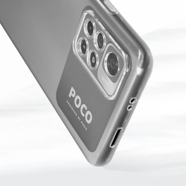 Kotelo Xiaomi Poco M4 Pro 5G / Redmi Note 11S 5G Soft Glass 9H läpinäkyvä Vit