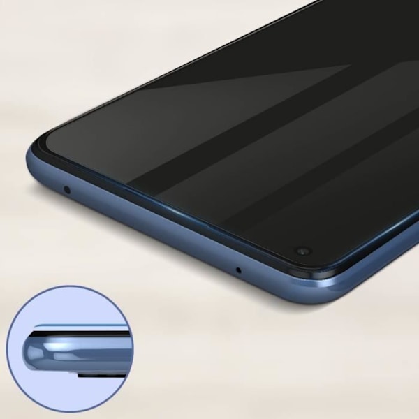 Härdat glas - Akashi - Xiaomi Mi 11 Lite - 9H - Avfasade kanter - Sprängskydd Transparent, svart
