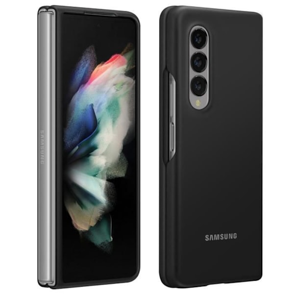 Skyddsfodral - Samsung - Galaxy Z Fold 3 - Silikon gel - Matt finish - Stötsäker och reptålig Svart