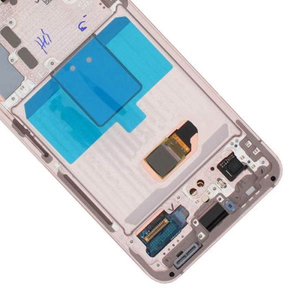 Block Komplett Samsung Galaxy S22 LCD-skärm Touchglas Original Samsung rosa