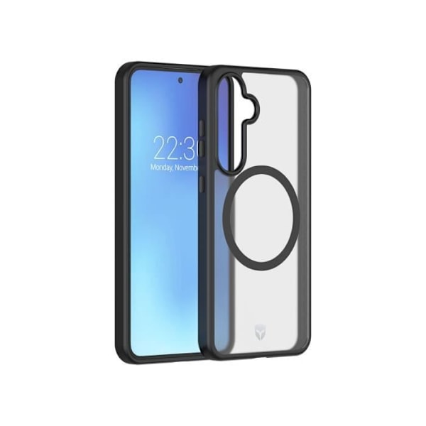Coque - FORCE CASE - Samsung Galaxy S24 FE - Ilma Pakattu Vahvistettu - Yhteensopiva MagSafe - Musta Transparent