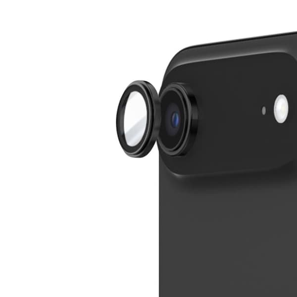 Skyddskamera för iPhone Air i Härdat Glas Stötsäker Rhinoshield Svart / Transparent