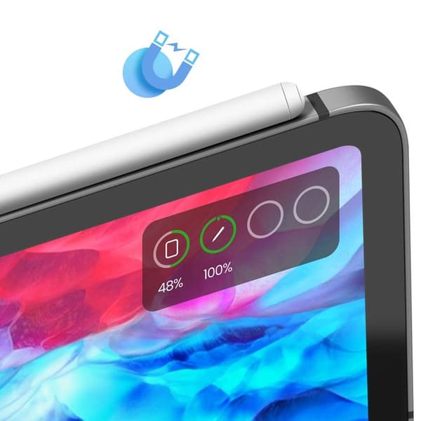 Bluetooth-stylus - APOKIN - iPad Pro - Magnetisk fästning - USB-C - Batteritid 9H Vit