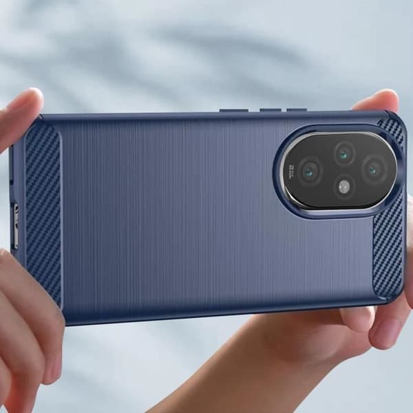 Fodral till Honor 200 Pro - AVIZAR - Kol och borstad effekt - Midnattsblå Blå