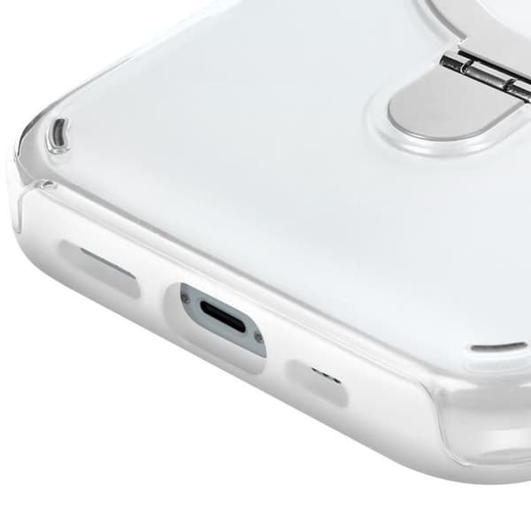 Coque MagSafe - Antichoc - iPhone 15 - Fleksibel Støtte - Hvid - Bimateriale Vit