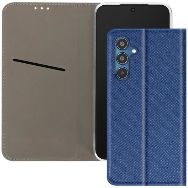 Etui för Samsung Galaxy M35 - AVIZAR - Korthållare - Stöd - Semihård - Blå Blå