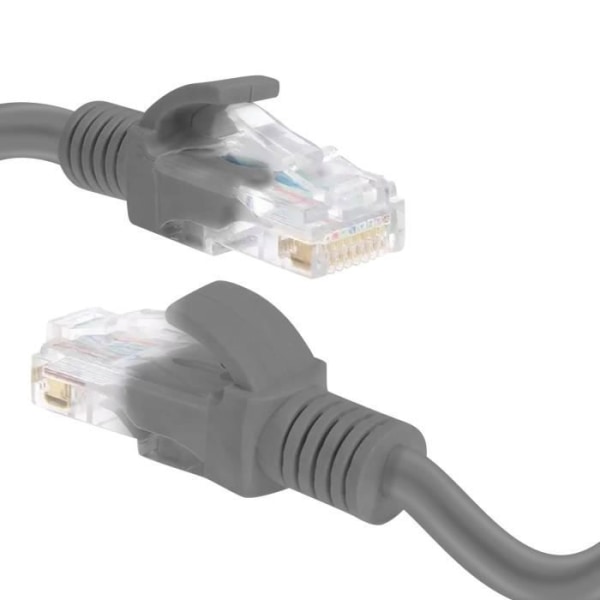 RJ45 Kategori 6 Ethernet-netværkskabel - LINQ - 10m - Grå