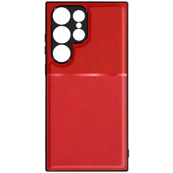 Cover til Samsung Galaxy S24 Ultra Rigid Soft Contour Shockproof Rød Röd