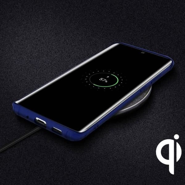 Cover - ADVARSEL - Galaxy S20 Plus - Forstærkede hjørner - Stødabsorberende - Mørkeblå Midnattsblå