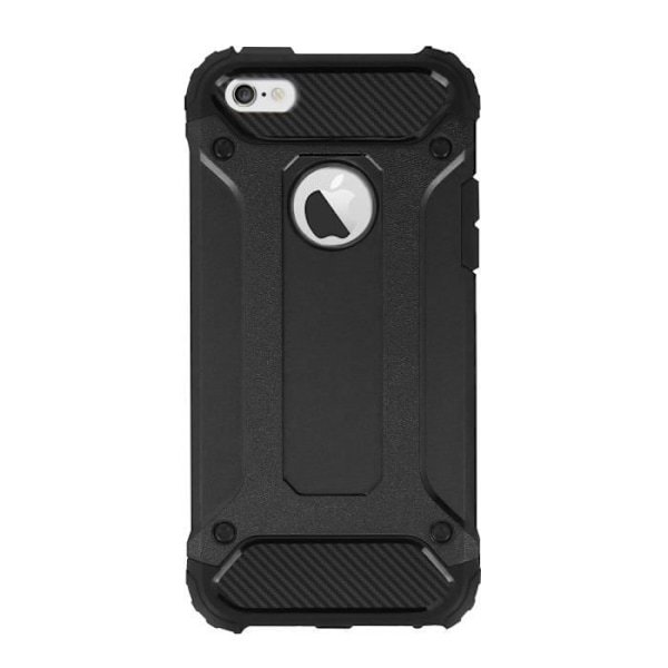 Johtamaton suojakuori - Apple - iPhone 6/6s - Silikonigeeli - Polykarbonaatti - Musta Svart