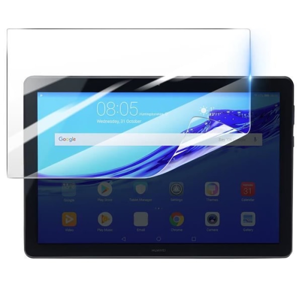 Näytönsuoja - 3MK - Huawei Mediapad T5 10'' - Iskunkestävä Hydrogeeli - Naarmuuntumaton - Läpinäkyvä Transparent