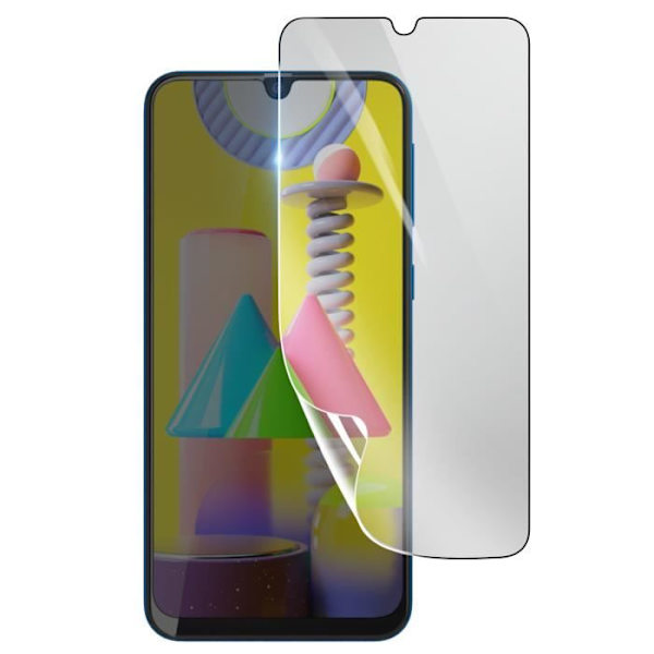 Näytönsuoja - 3MK - Samsung Galaxy M31 - Iskunkestävä Hydrogeeli - Läpinäkyvä - Naarmuuntumaton Transparent