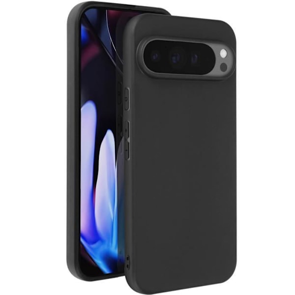 Cover til Google Pixel 9 Pro XL Silikone Blød Fin Belægning Mayaxess Sort Svart