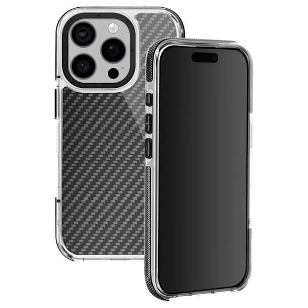 Cover til iPhone 16 Pro Max Stødsikker med metal kamera surround Sort Svart