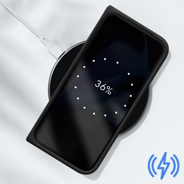 Original Google Pixel 9 Pro Fold Matte Soft Touch Camera Protected Case Google Black Svart