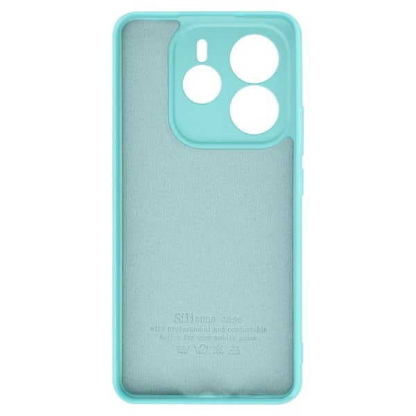 Coque för Xiaomi Redmi Note 14 5G Semi-rigid Soft-touch Anti-spår Turquoise Blå