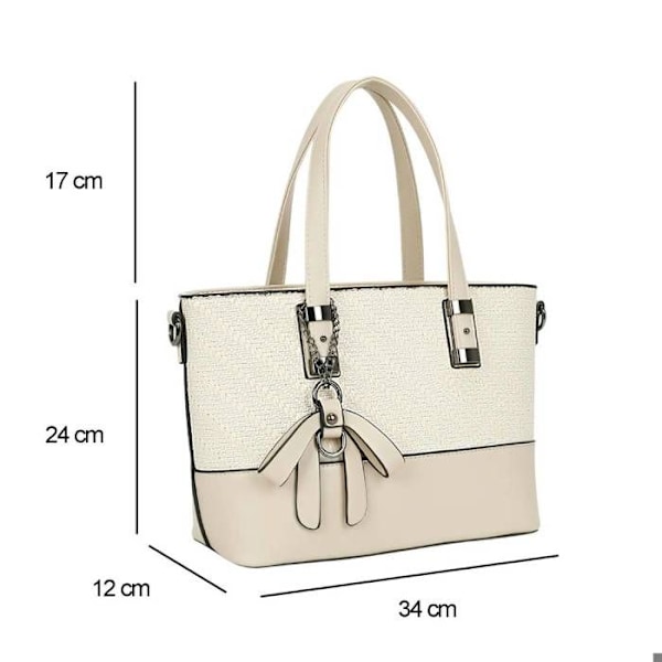 Fringe Tote Bag til Kvinder med Gallantry Beige Skulderrem Beige