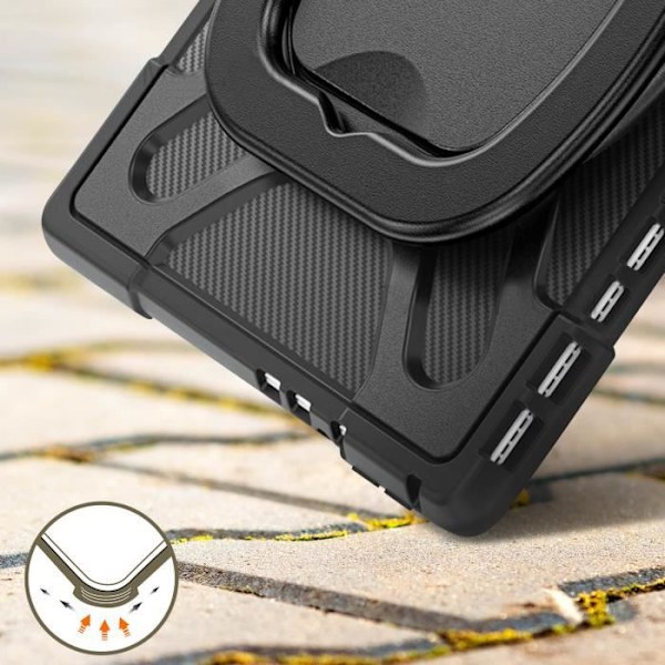 Coque Microsoft Surface Pro 8 - AVIZAR - Multilager - Multifunktionell handtag - Svart Svart