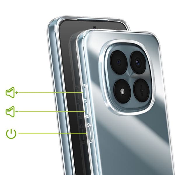 Siliconfodral för Redmi Note 15 Pro Plus 5G, Stötsäkert, Mayaxess, Transparent Vit