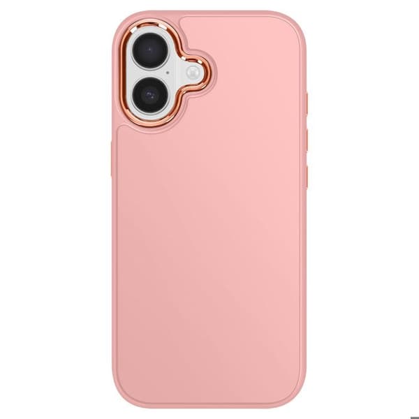 Cover - ADVISE - iPhone 17 - Mat Finish - Metal Camera Frame - Reinforced Protection Rosa