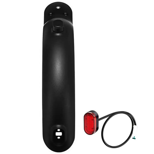 Bagmudderklap - Xiaomi - M365/M365 Pro - Sort - Indbygget LED - Stødresistent Svart